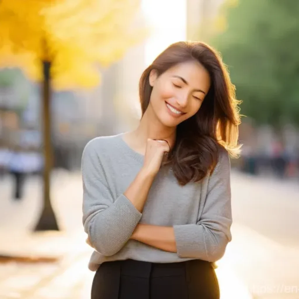 기독교와 자기 성장 - **Prompt 1: Inner Peace and Purpose in a Hectic World**
    "A serene, diverse adult woman, mid-30s,...