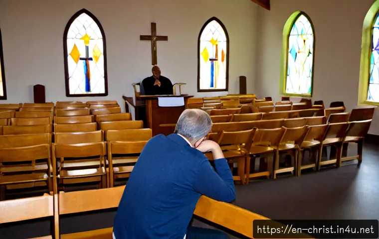 Home 17 기독교의 치유 사역 - Photorealistic Christian healing ministry scene in a welcoming community church prayer room, compass...